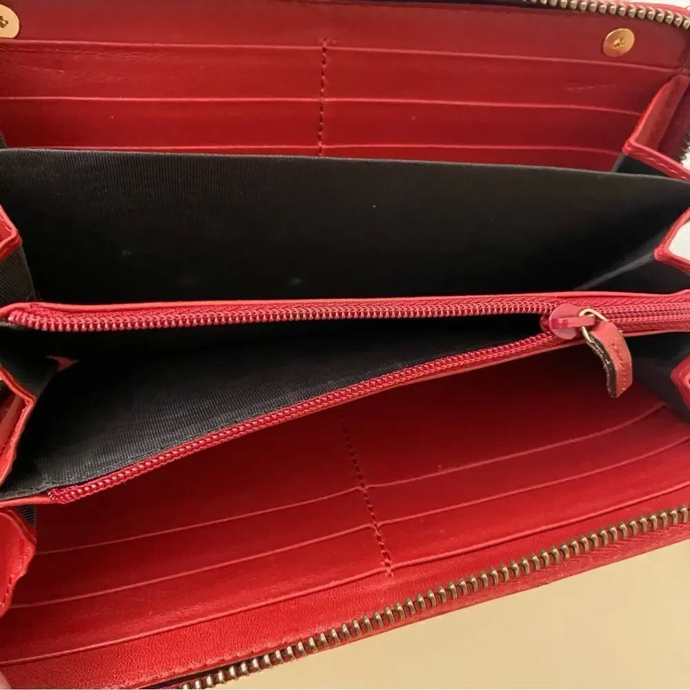 GUCCI GG Marmont Zip Around Wallet Crossbody 💼Red - Picture 14 of 16